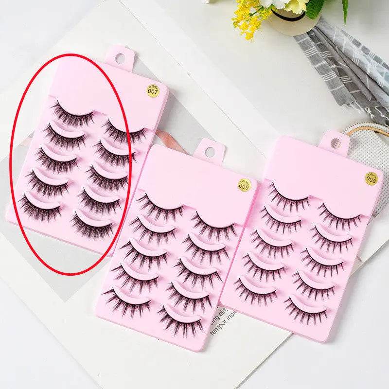 5 Pairs Manga Lashes New Arrival Anime Cosplay Natural Wispy Korean Makeup Artificial False Eyelashes - ProTrendyz