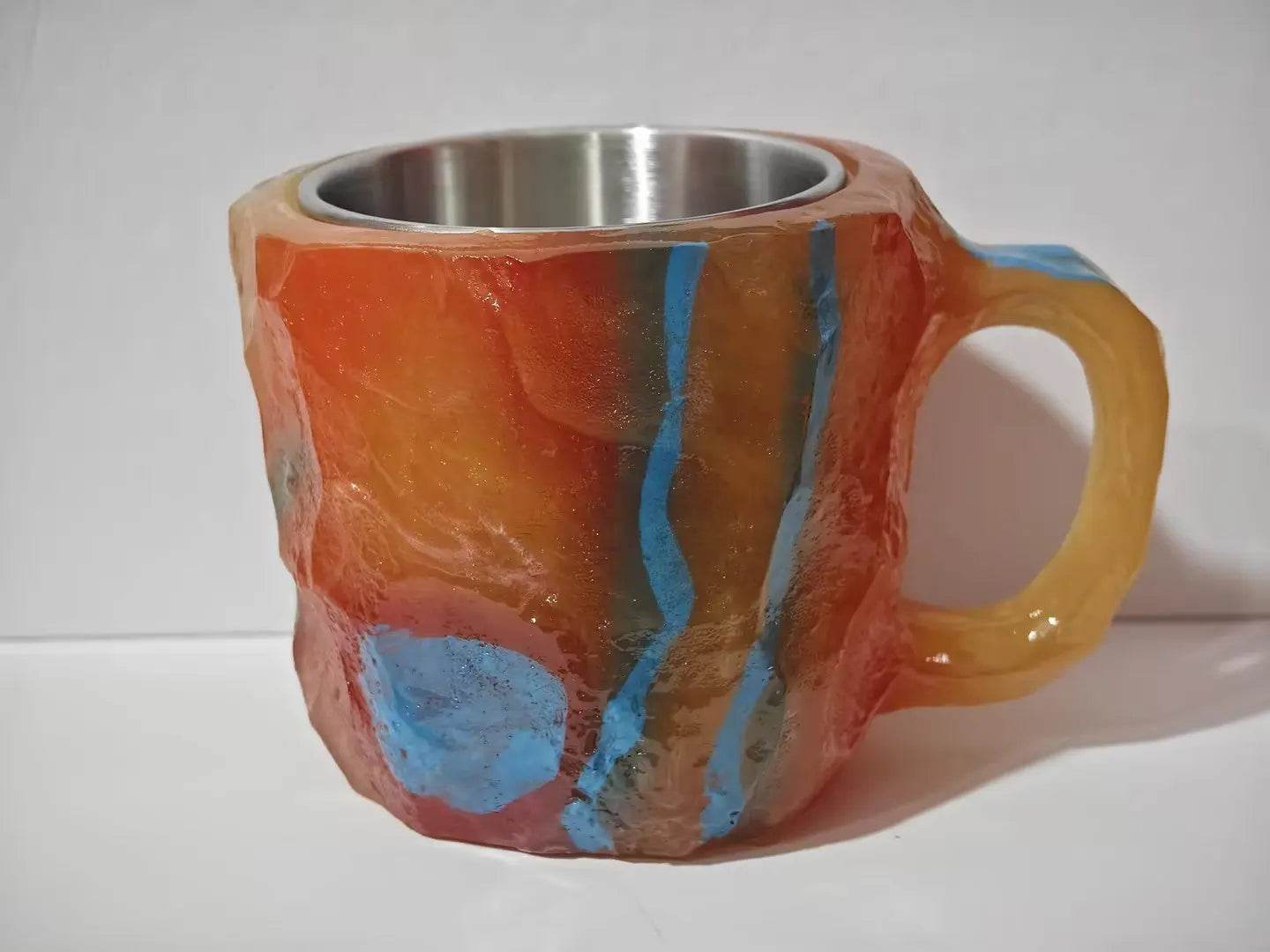 400ml Resin Mineral Crystal Coffee Mugs With Handles Elegant Fake Mineral Crystal Cup For Workplace Home Decor Christmas Gift Kitchen Gadgets - ProTrendyz