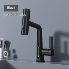 Intelligent Digital Display Faucet Pull-out Basin Faucet Temperature Digital Display Rotation - ProTrendyz