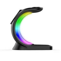 4 In 1 Magnetic Wireless Charger Fast Charging For Smart Phone Atmosphere Light Charging Station For Airpods Pro I-phone Watch - ProTrendyz