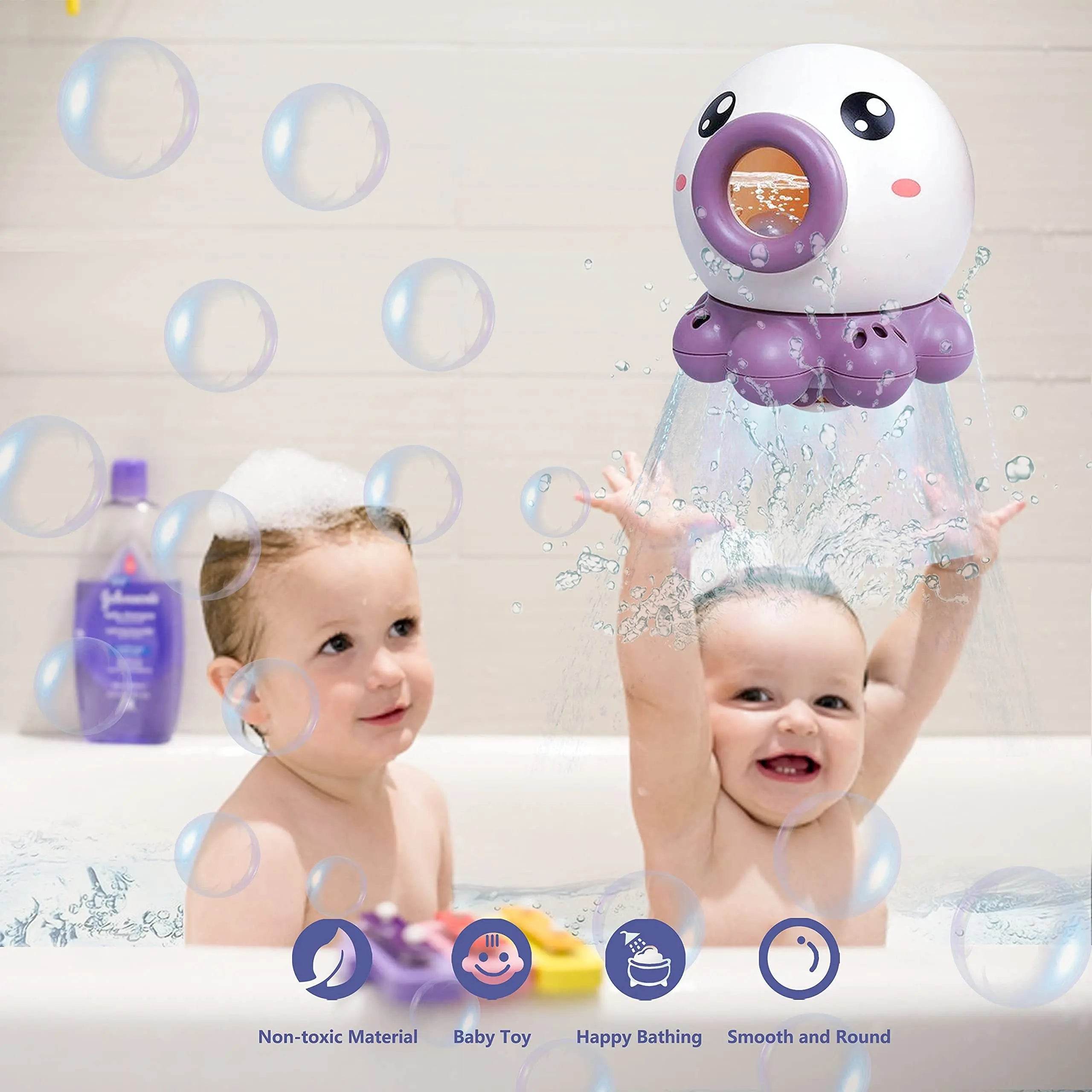 Octopus Fountain Bath Toy Water Jet Rotating Shower Bathroom Toy Summer Water Toys Sprinkler Beach Toys Kids Water Toys - ProTrendyz