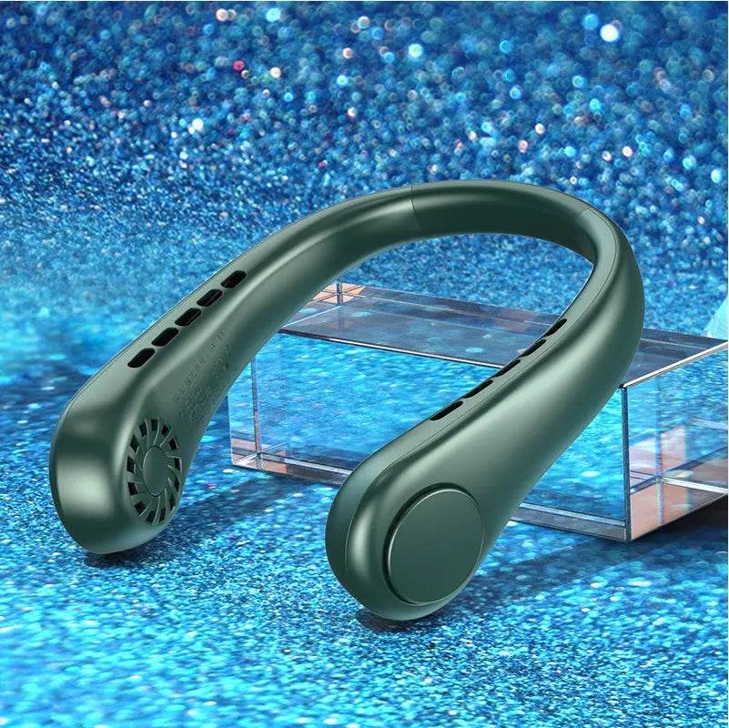 New Mini Neck Fan Portable Bladeless Hanging Neck Rechargeable Air Cooler Mini Summer Sports Fans - ProTrendyz