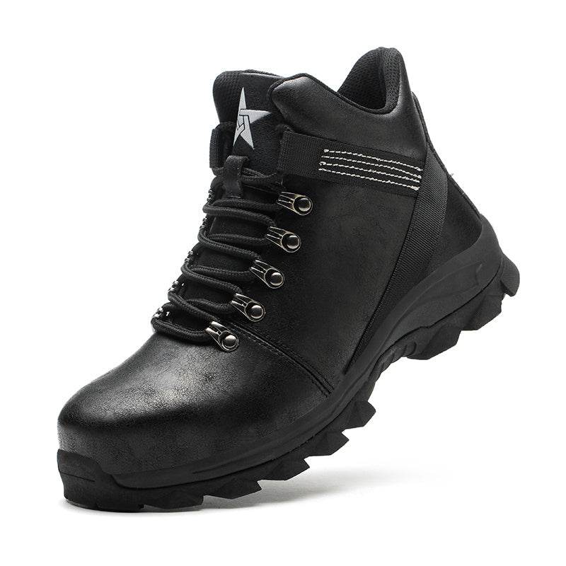 High-top Safety Shoes Construction Protective Footwear Men Steel Toe Shoes Breathable Hiking Boots Puncture Proof Work Boots - ProTrendyz