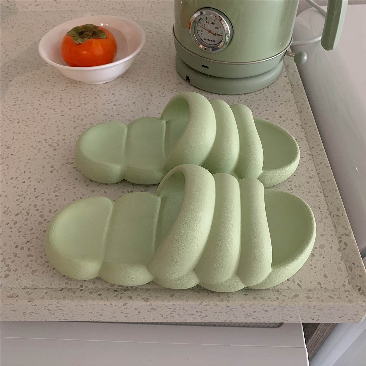 Solid Color Japanese Style Sandals And Slippers Non-slip Bath Bathroom Slippers - ProTrendyz