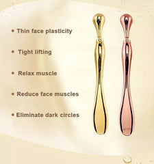 Eye Cream Stick Roller For Face Metal Spatula Puff Applicator Eye Cream Massager Facial Cream Massage Sticks Eye Metal Makeup Spatula Eye Wand 10cm - ProTrendyz