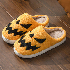 Halloween Towel Embroidery Couple Indoor Slippers
