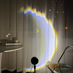INS USB Moon Lamp LED Rainbow Neon Night Sunset Light Projector Photography Wall Atmosphere Lighting For Bedroom Home Decor - ProTrendyz
