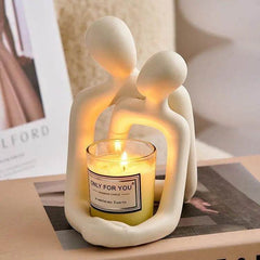 Heartwarming Loving Couple Resin Statue - A Timeless Modern Home Decor Accent For Bookshelves, Office Desks, And Nightstands Valentine's Day Gift - ProTrendyz