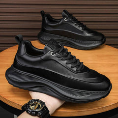 Men's Thick-soled Sports Shoes Casual Breathable Sneakers Lace-up Dad Shoes Boy - ProTrendyz