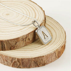 Alphabet Necklace 26 Letters Hollow Out Square 18K Necklace Fashion Jewelry - ProTrendyz
