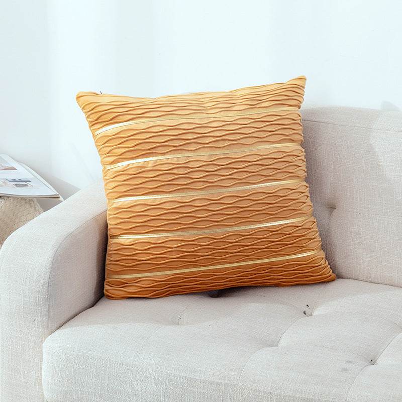 Simple Luxury Striped Velvet Pillow Cover Pillow Cushion Cover Pillow Case Covers for Sofa Flannel Velvet Sofa Cushion Cover - ProTrendyz