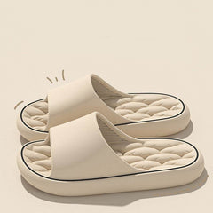Non-slip Design Bathroom Slippers Home Summer Thick Sole Floor Bedroom House Shoes For Women Men - ProTrendyz