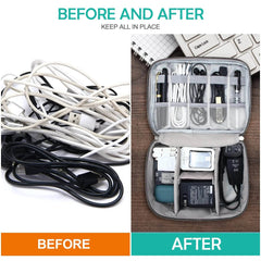 Electronics Organizer Travel Cable Organizer Bag Waterproof Portable Digital Storage Bag Electronic Accessories Case Cable Charger Organizer Case - ProTrendyz