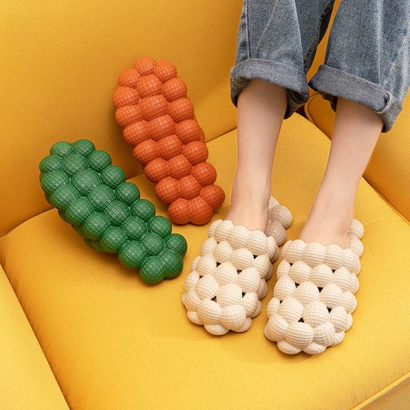 New Summer Fashion Massage Mesh Bubble Bathroom Slides Home Indoor Anti-Skid Shoes - ProTrendyz