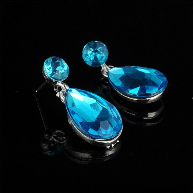 Foreign trade explosion bride alloy diamond necklace earrings set wedding jewelry and jewelry accessories - ProTrendyz