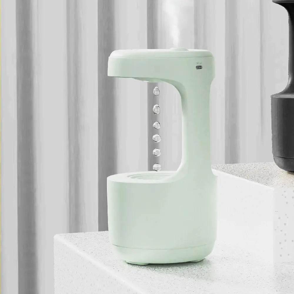 Bedroom Anti-Gravity Humidifier With Clock Water Drop Backflow Aroma Diffuser Dry Nose Large Capacity Office Bedroom Mute Heavy Fog Household Sprayer US - ProTrendyz