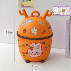 Desktop Trash Can Desk Organizer Bucket Office Mini Bear Trash Can - ProTrendyz