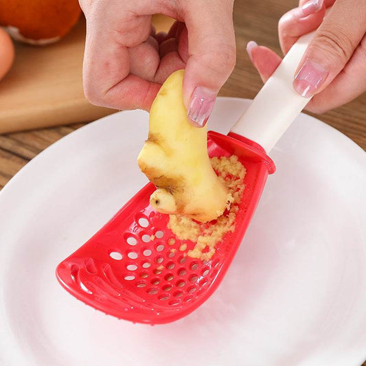 Multifunctional Slotted Spoon Grinding Cooking Spoon Mashed Auxiliary Food Ginger Garlic Spoon Press Potatoe Stir-frying Spatula Kitchen Gadget - ProTrendyz