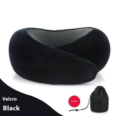 Soft Memory Foam Travel Neck Pillow U Shape Adjustable Support Comfortably Sleeping On Plane Car Office Noon Break - ProTrendyz