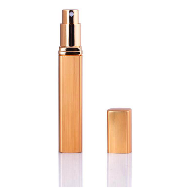 12ML Aluminum Perfume Tube Aluminum Tube Perfume Bottle Glass Bottle Empty Bottle Lipstick Type Perfume Bottled Square - ProTrendyz
