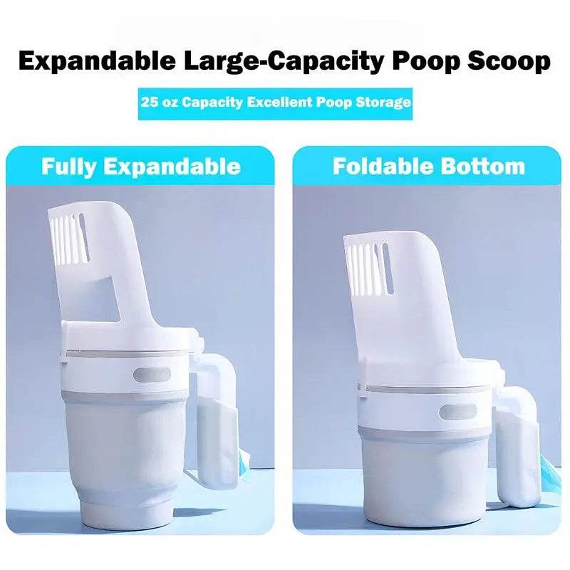 Upgraded Widen Cat Litter Shovel Scoop With Refill Bags Large Cat Litter Box Self Cleaning Cat Waste Bin System Pet Supplies Pet Products - ProTrendyz