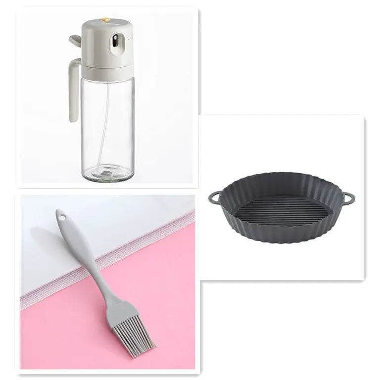 2 In 1 Oil Sprayer Bottle BBQ Cooking Oil Dispenser Olive Oil Pourers Sprayer Kitchen Baking Oil Mister Vinegar Bottle - ProTrendyz