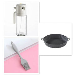 2 In 1 Oil Sprayer Bottle BBQ Cooking Oil Dispenser Olive Oil Pourers Sprayer Kitchen Baking Oil Mister Vinegar Bottle - ProTrendyz