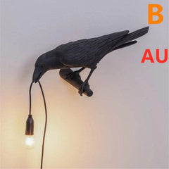 Creative Auspicious Bird Resin Wall Lamp Decoration - ProTrendyz