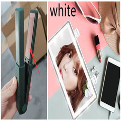 Hair Straightener Cordless Usb Hair Straightener Mini Ceramics Hair Curler 3 Constant Temperature Portable Flat Iron For Travel US - ProTrendyz
