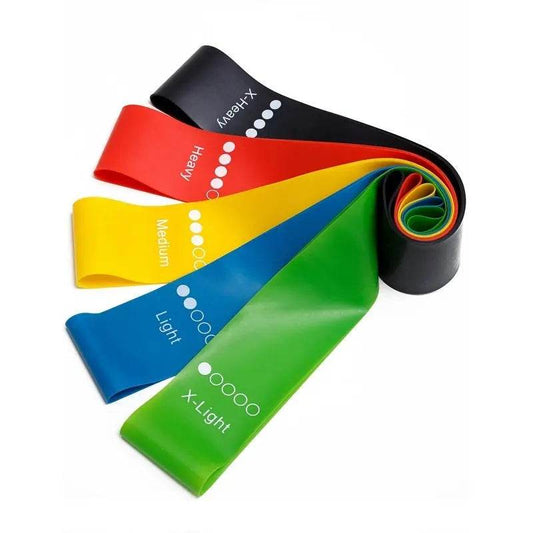 Yoga Resistance Rubber Bands Indoor Outdoor Fitness Equipment 0.35mm-1.1mm Pilates Sport Training Workout Elastic Bands US - ProTrendyz