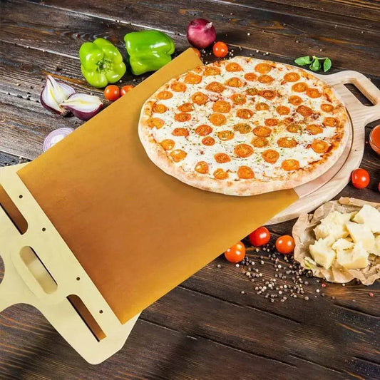 Kitchen Gadgets Sliding Pizza Shovel Non Stick Pizza Smooth Cutting Board Storage Transfer Board Kitchen Baking Tool - ProTrendyz