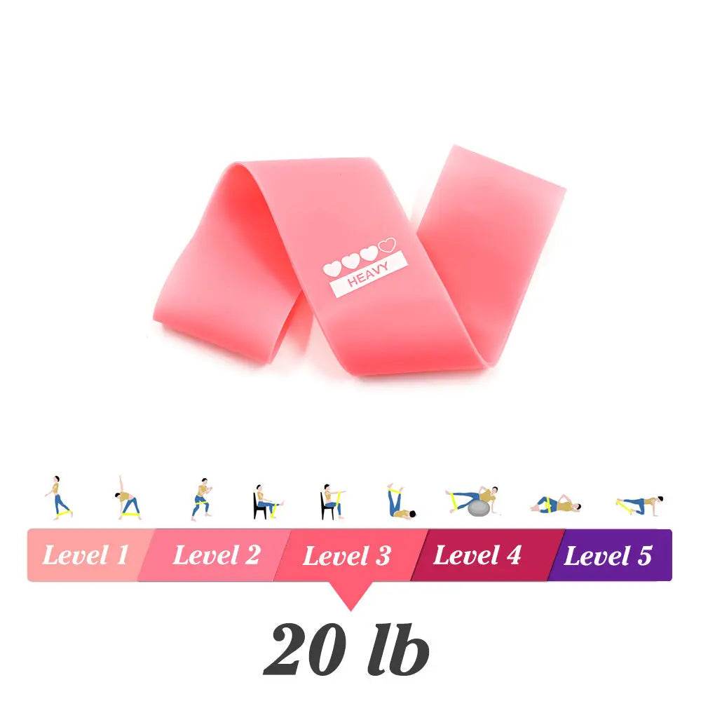 Yoga Resistance Rubber Bands Indoor Outdoor Fitness Equipment 0.35mm-1.1mm Pilates Sport Training Workout Elastic Bands US - ProTrendyz