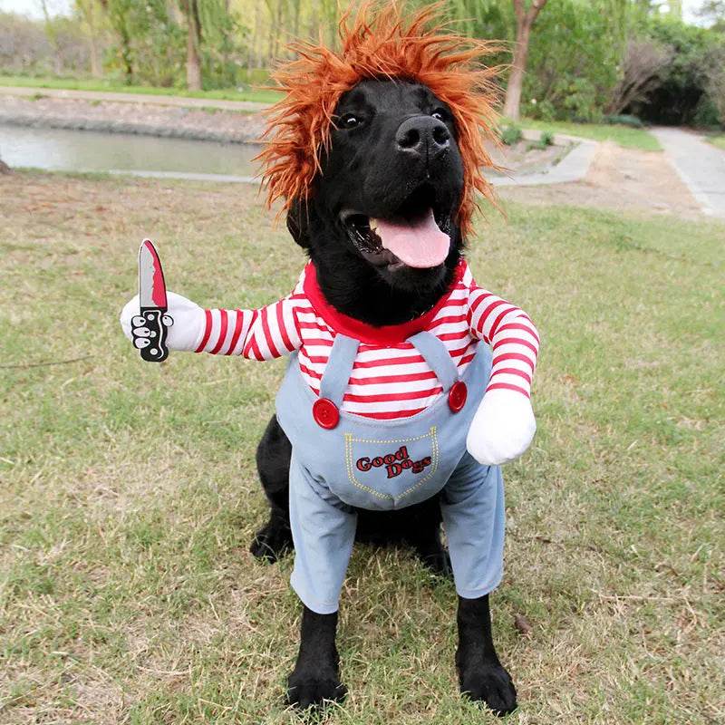 Halloween Pet Costume Pet Dog Funny Clothes Adjustable Dog Cosplay Costume Scary Costume Party Gatherings - ProTrendyz