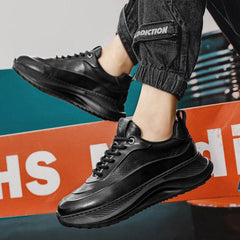 Men's Thick-soled Sports Shoes Casual Breathable Sneakers Lace-up Dad Shoes Boy - ProTrendyz