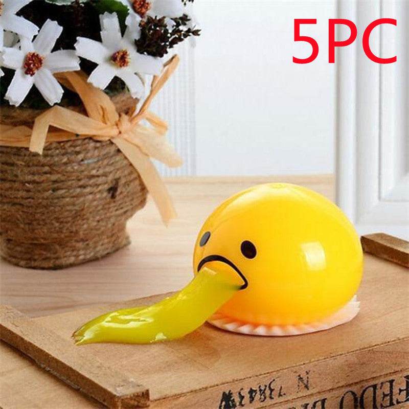 Puking Ball Brother Egg Yolk Pinch Vomit Spoof And Play Tricky Toys - ProTrendyz