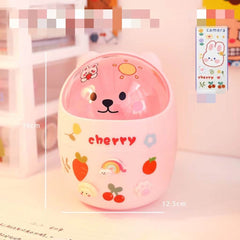 Desktop Trash Can Desk Organizer Bucket Office Mini Bear Trash Can - ProTrendyz