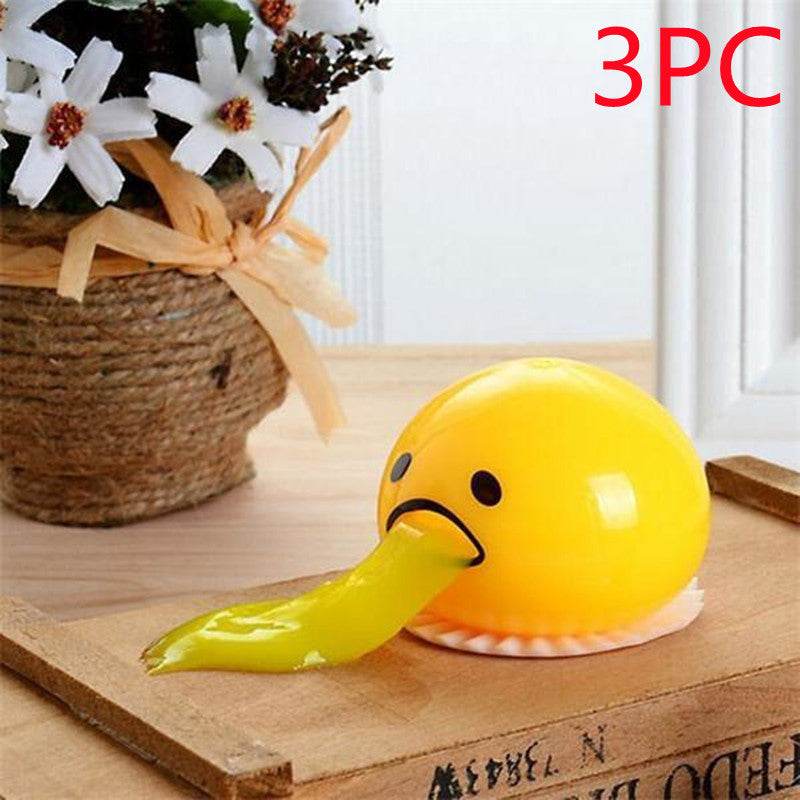 Puking Ball Brother Egg Yolk Pinch Vomit Spoof And Play Tricky Toys - ProTrendyz