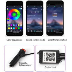 Car Fiber Optic Ambient Light Modified Car Interior Cool Light APP Rhythm Light - ProTrendyz
