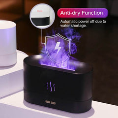 2022 Best Selling USB Ultrasonic Flame Humidifier Led RGB Colorful Essential Oil Fire Flame Aroma Diffuser - ProTrendyz