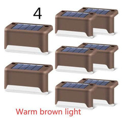 New Upgrade Waterproof LED Solar Fence Lamp Solar Deck Lights Solar Step Light Outdoor For Patio Stairs Garden Pathway Step Yard - ProTrendyz