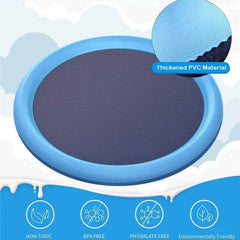Non-Slip Splash Pad For Kids And Pet Dog Pool Summer Outdoor Water Toys Fun Backyard Fountain Play Mat - ProTrendyz