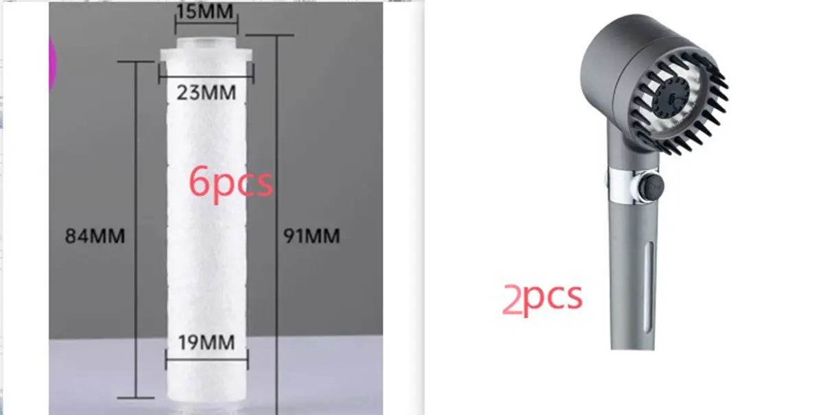 3 Modes Shower Head High Pressure Showerhead Portable Filter Rainfall Faucet Tap Bathroom Bath Home Innovative Accessories US - ProTrendyz