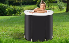 Recovery Ice Tub Foldable Bathtub Outdoor Portable Cold Water Therapy Tub Fitness Rehab Ice Tub For Athletes Long Lasting Insulated Ice Tub, Spa Soaking Bucket US - ProTrendyz