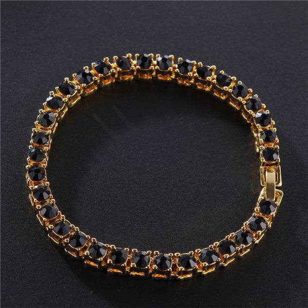 Hip Hop Bracelet Iced Out Single Row Rhinestones Chain Bling Tennis Charm Bracelets Zirconia Bracelets Link Chain Jewelry - ProTrendyz