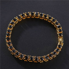 Hip Hop Bracelet Iced Out Single Row Rhinestones Chain Bling Tennis Charm Bracelets Zirconia Bracelets Link Chain Jewelry - ProTrendyz