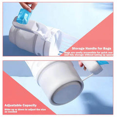 Upgraded Widen Cat Litter Shovel Scoop With Refill Bags Large Cat Litter Box Self Cleaning Cat Waste Bin System Pet Supplies Pet Products - ProTrendyz