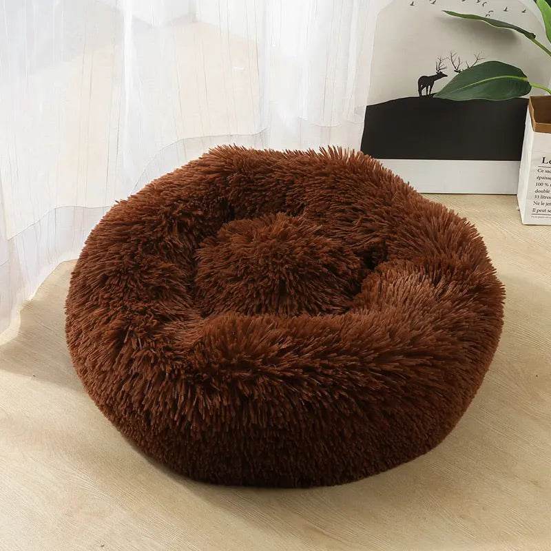 Dog Beds For Small Dogs Round Plush Cat Litter Kennel Pet Nest Mat Puppy Beds US - ProTrendyz