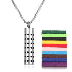 Aromatherapy Pendant Perfume Bottle Essential Oil Titanium Steel - ProTrendyz