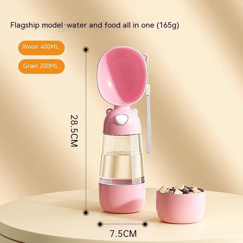 Portable Dog Water Bottle Food And Water Container For Pet Pets Feeder Bowl Outdoor Travel Drinking Bowls Water Dispenser - ProTrendyz