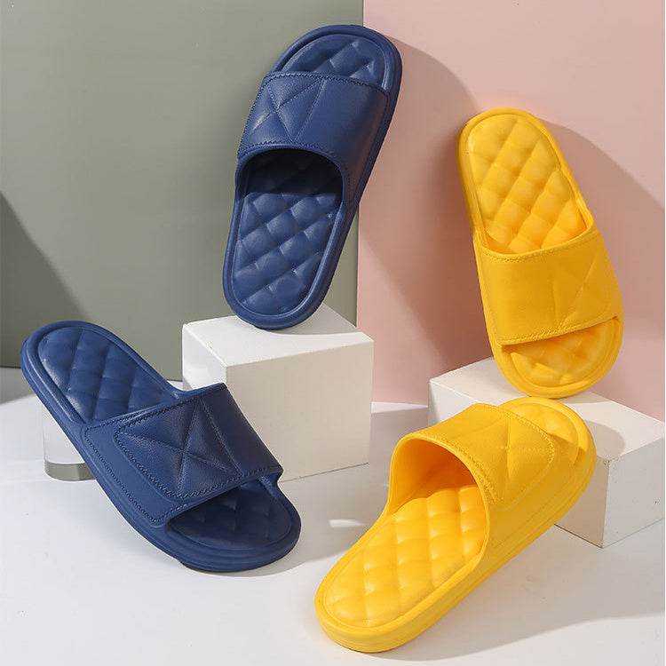 Summer Slippers Plaid Design Bathroom Slippers For Women Shoes - ProTrendyz